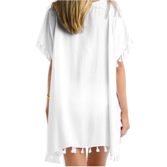 New! Chiffon Tassel Stylish Bikini Beach Cover Up - Picture 2 of 2